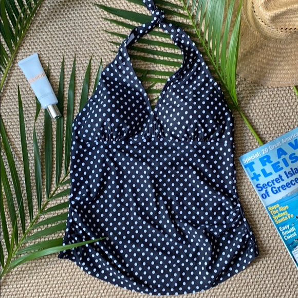 NWOT- Black & White Polkadot Tankini - Picture 2 of 7